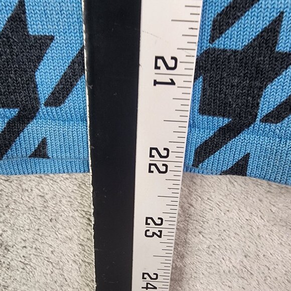 Women's Irka Blue & Black Houndstooth Silk Blend Shirt Button-Up Long Sleeve XL - Picture 9 of 10